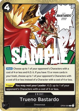 Image of Trueno Bastardo (OP04-094) - Kingdoms of Intrigue Foil