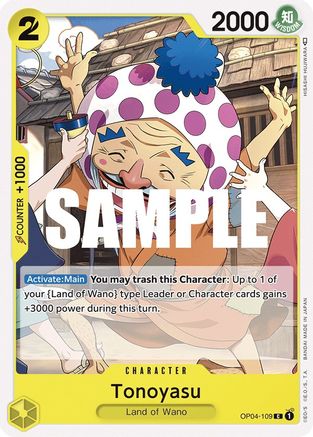Image of Tonoyasu (OP04-109) - Kingdoms of Intrigue