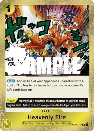 Image of Heavenly Fire (OP04-117) - Kingdoms of Intrigue Foil