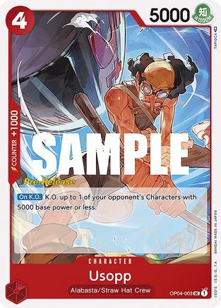 Image of Usopp (OP04-003) - Kingdoms of Intrigue Pre-Release Cards