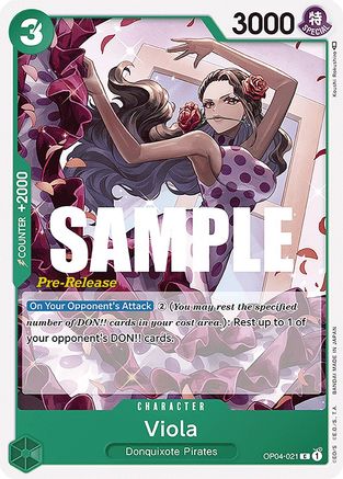Image of Viola (OP04-021) - Kingdoms of Intrigue Pre-Release Cards