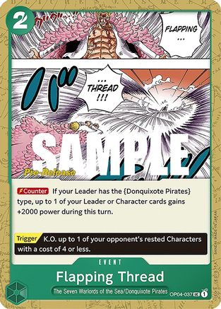 Image of Flapping Thread (OP04-037) - Kingdoms of Intrigue Pre-Release Cards