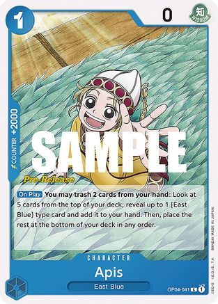 Image of Apis (OP04-041) - Kingdoms of Intrigue Pre-Release Cards