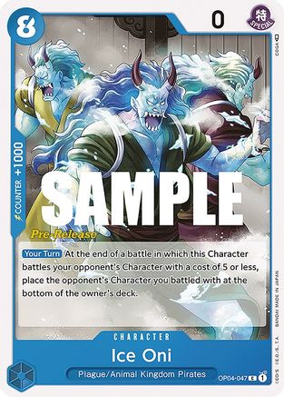 Image of Ice Oni (OP04-047) - Kingdoms of Intrigue Pre-Release Cards