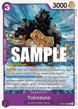 Image of Yokozuna (OP04-068) - Kingdoms of Intrigue Pre-Release Cards