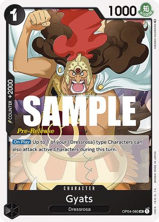 Image of Gyats (OP04-080) - Kingdoms of Intrigue Pre-Release Cards