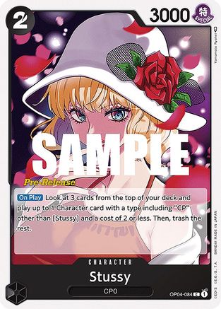 Image of Stussy (OP04-084) - Kingdoms of Intrigue Pre-Release Cards