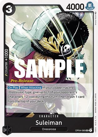 Image of Suleiman (OP04-085) - Kingdoms of Intrigue Pre-Release Cards