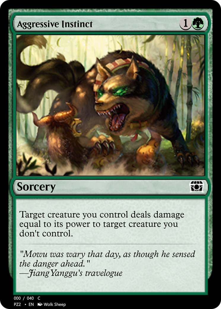 Image of Aggressive Instinct (PZ2-70855) - Treasure Chest Foil