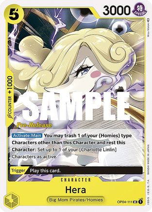 Image of Hera (OP04-111) - Kingdoms of Intrigue Pre-Release Cards