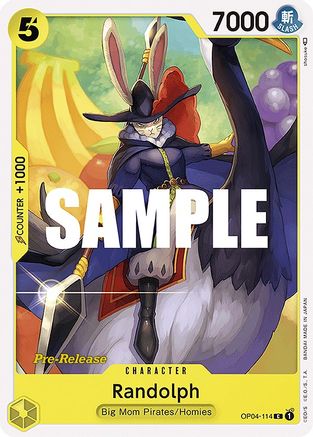 Image of Randolph (OP04-114) - Kingdoms of Intrigue Pre-Release Cards