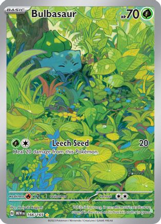 Image of Bulbasaur 166/165  - Holofoil SV Scarlet & Violet 151 - Illustration Rare
