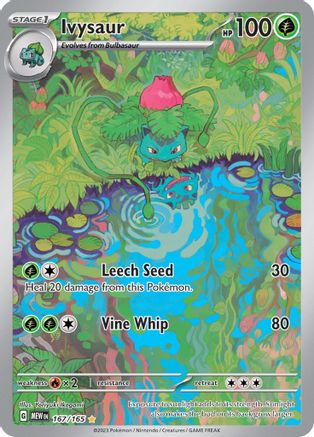 Image of Ivysaur 167/165  - Holofoil SV Scarlet & Violet 151 - Illustration Rare