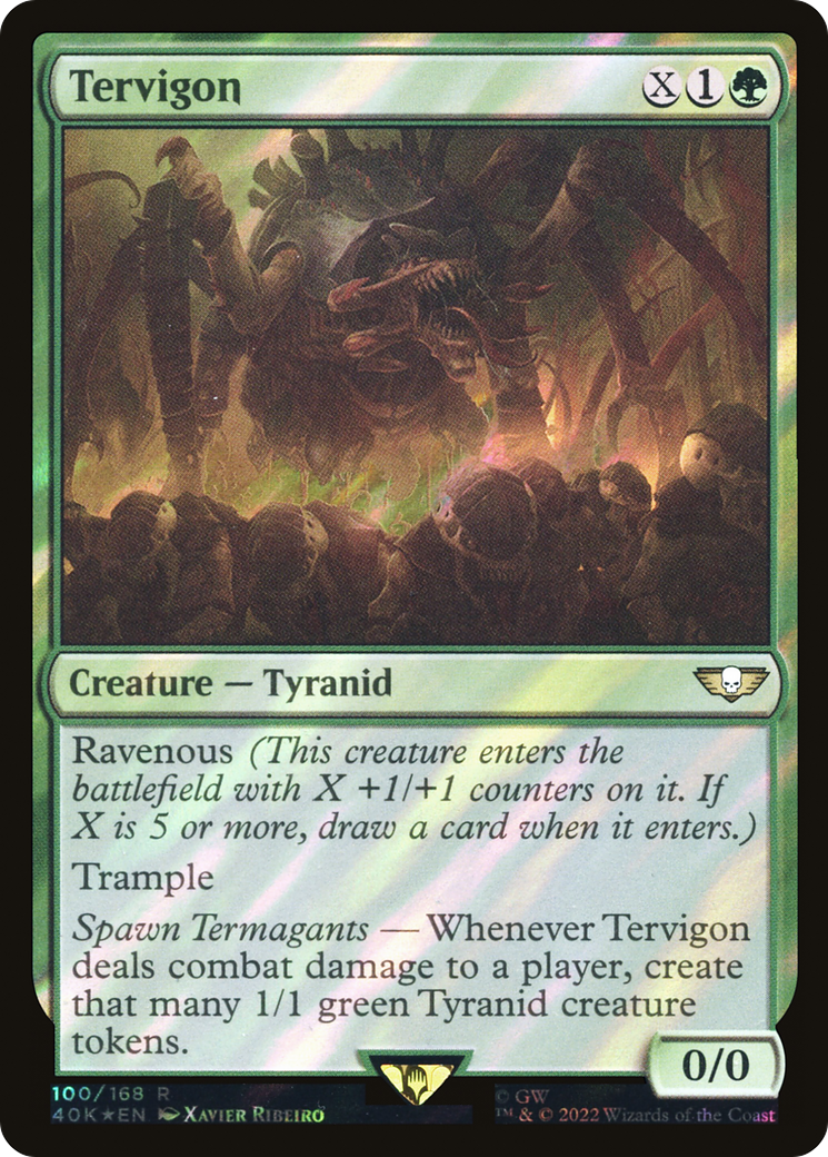 Image of Tervigon (Surge Foil) (40K-100) - Warhammer 40,000 Commander Foil