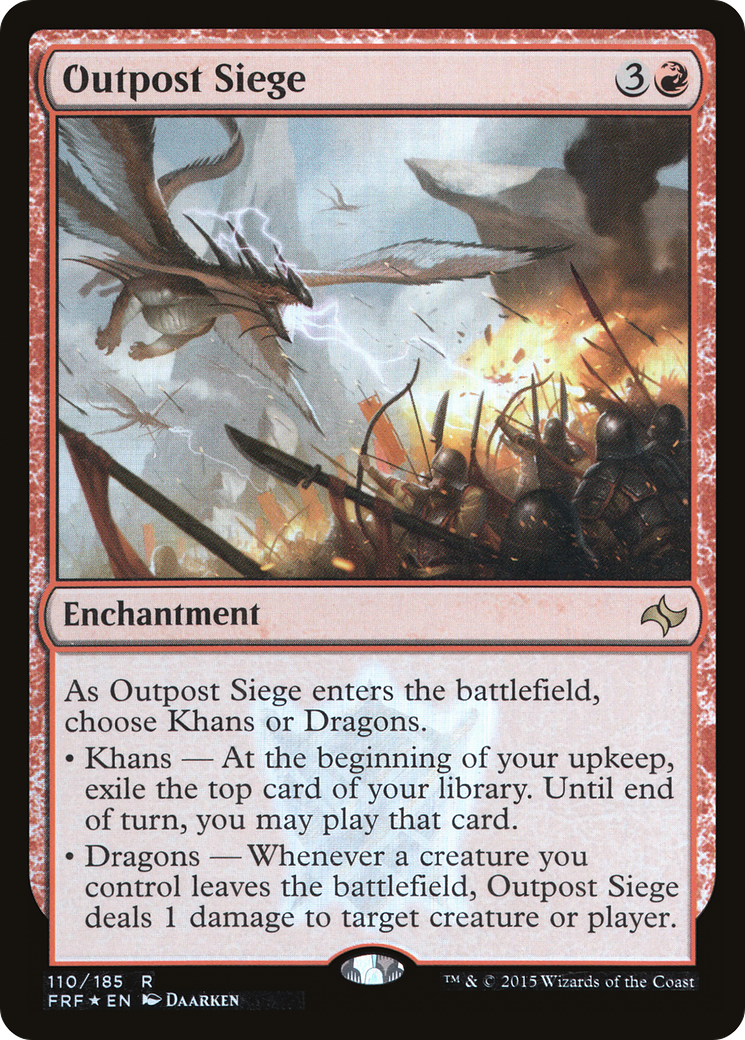 Image of Outpost Siege (FRF-110★) - Fate Reforged Foil