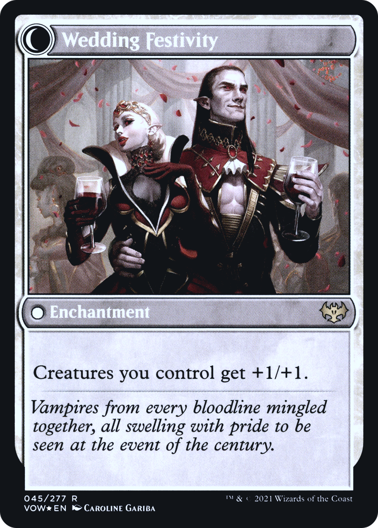 Image of Wedding Announcement (PRE-045) - Innistrad: Crimson Vow Promos: (Double Faced Transform) Foil
