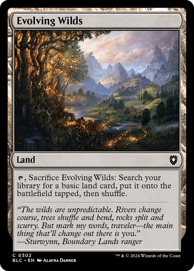 Image of Evolving Wilds (BLC-302) - Bloomburrow Commander