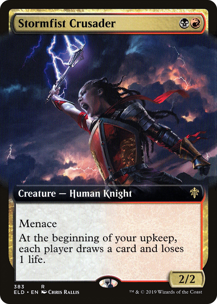Image of Stormfist Crusader (Extended Art) (ELD-383) - Throne of Eldraine: (Extended Art) Foil