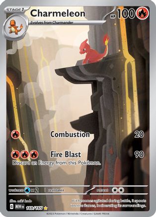 Image of Charmeleon 169/165  - Holofoil SV Scarlet & Violet 151 - Illustration Rare