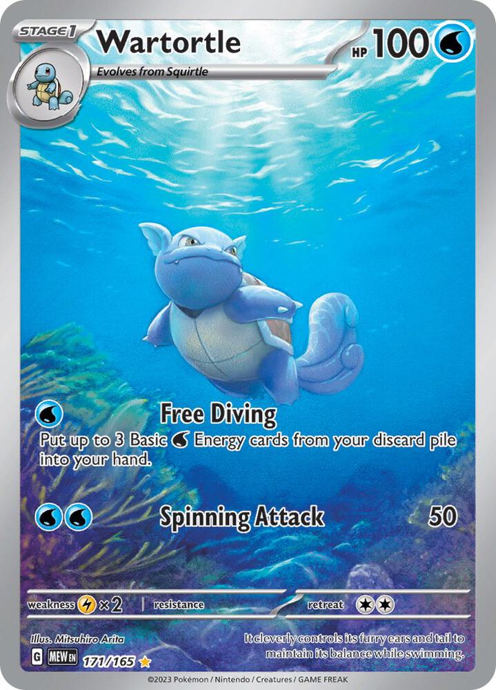 * Wartortle - 171/165 - SV: Scarlet & Violet 151 (MEW)