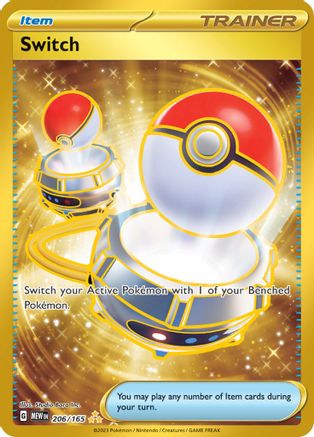 Image of Switch 206/165  - Holofoil SV Scarlet & Violet 151 - Hyper Rare