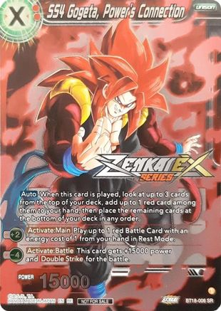 Image of SS4 Gogeta, Power's Connection (Event Pack 13) (BT18-006) - Tournament Promotion Cards Foil