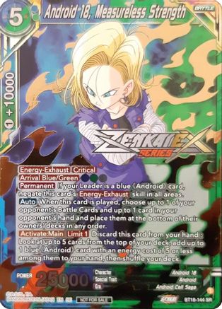 Image of Android 18, Measureless Strength (Event Pack 13) (BT18-144) - Tournament Promotion Cards Foil