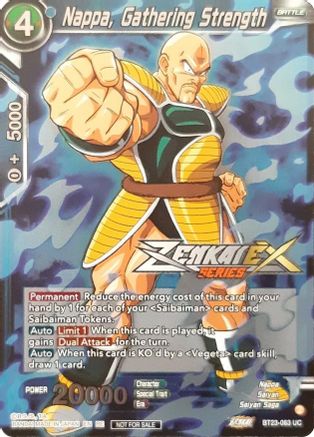 Image of Nappa, Gathering Strength (Event Pack 13) (BT23-063) - Tournament Promotion Cards Foil