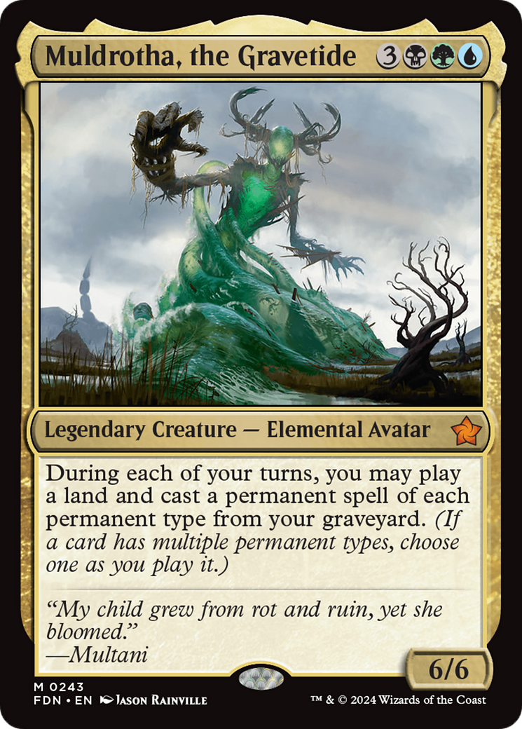 Image of Muldrotha, the Gravetide (FDN-243) - Foundations Foil