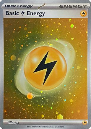 Image of Basic Lightning Energy (Cosmos Holo) 004  - Holofoil SVE Scarlet & Violet Energies - Common