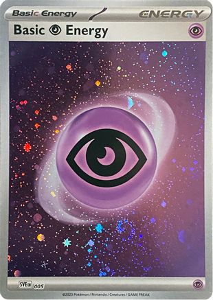 Image of Basic Psychic Energy (Cosmos Holo) 005  - Holofoil SVE Scarlet & Violet Energies - Common