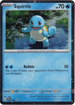 Image of Squirtle (Cosmos Holo) 048  - Holofoil SV Scarlet & Violet Promo Cards - Promo