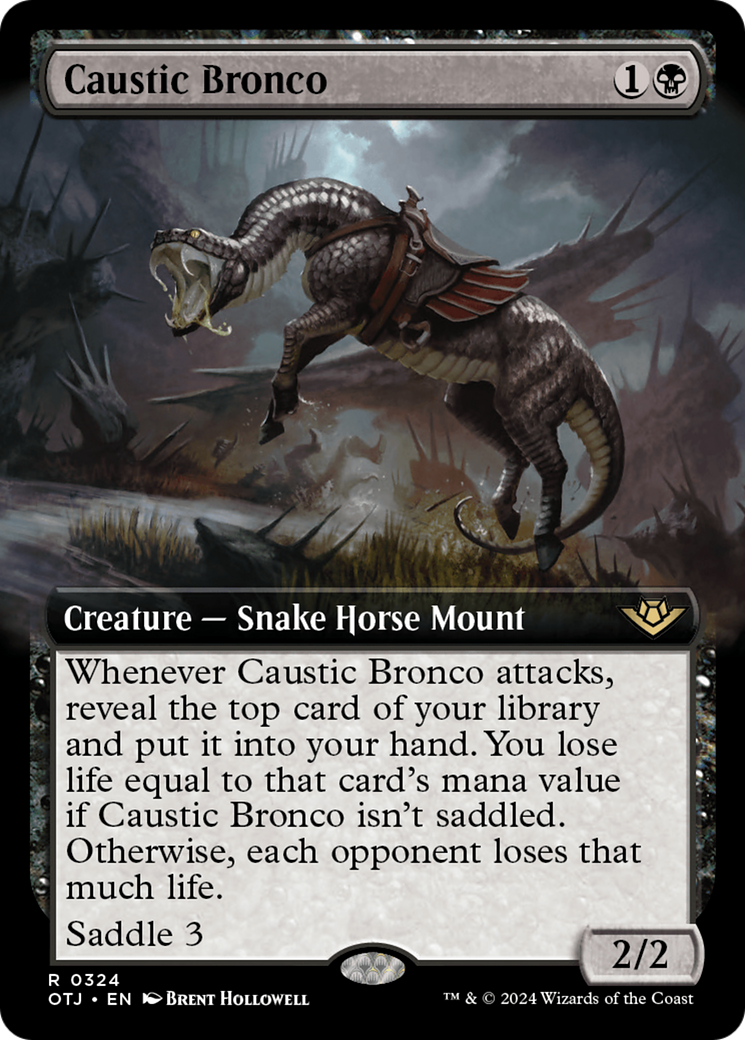 Image of Caustic Bronco (Extended Art) (OTJ-324) - Outlaws of Thunder Junction: (Extended Art) Foil