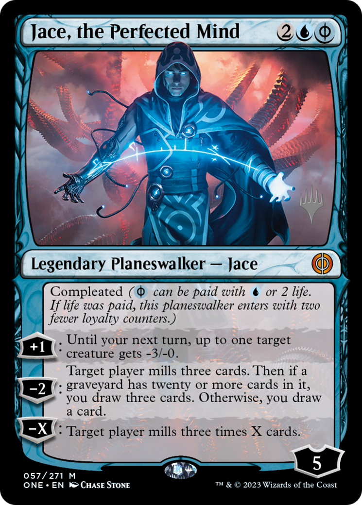 Image of Jace, the Perfected Mind (PPONE-057) - Phyrexia: All Will Be One Promos Foil