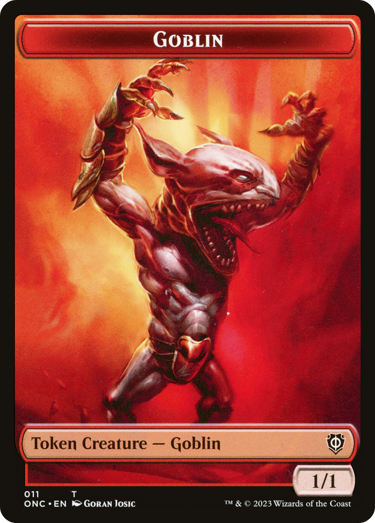 Image of Goblin (TONC-011) - Phyrexia: All Will Be One Commander Tokens
