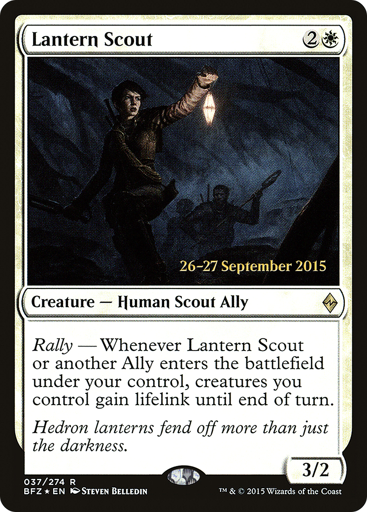 Image of Lantern Scout (PRE-037) - Battle for Zendikar Promos Foil