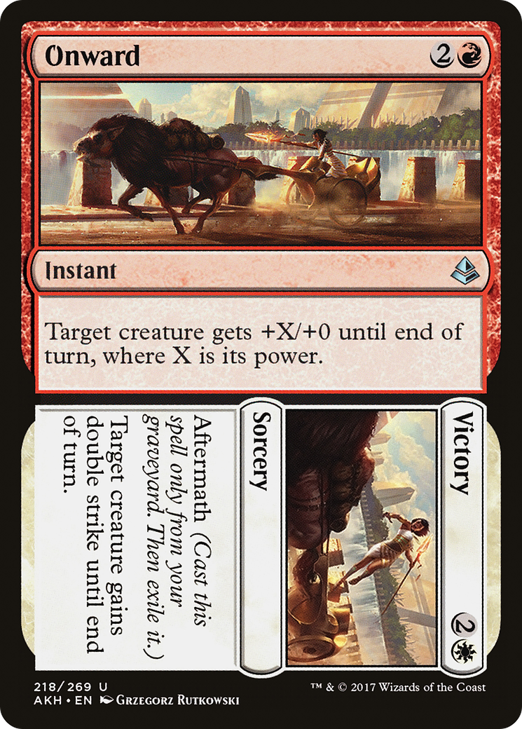 Image of Onward // Victory (AKH-218) - Amonkhet