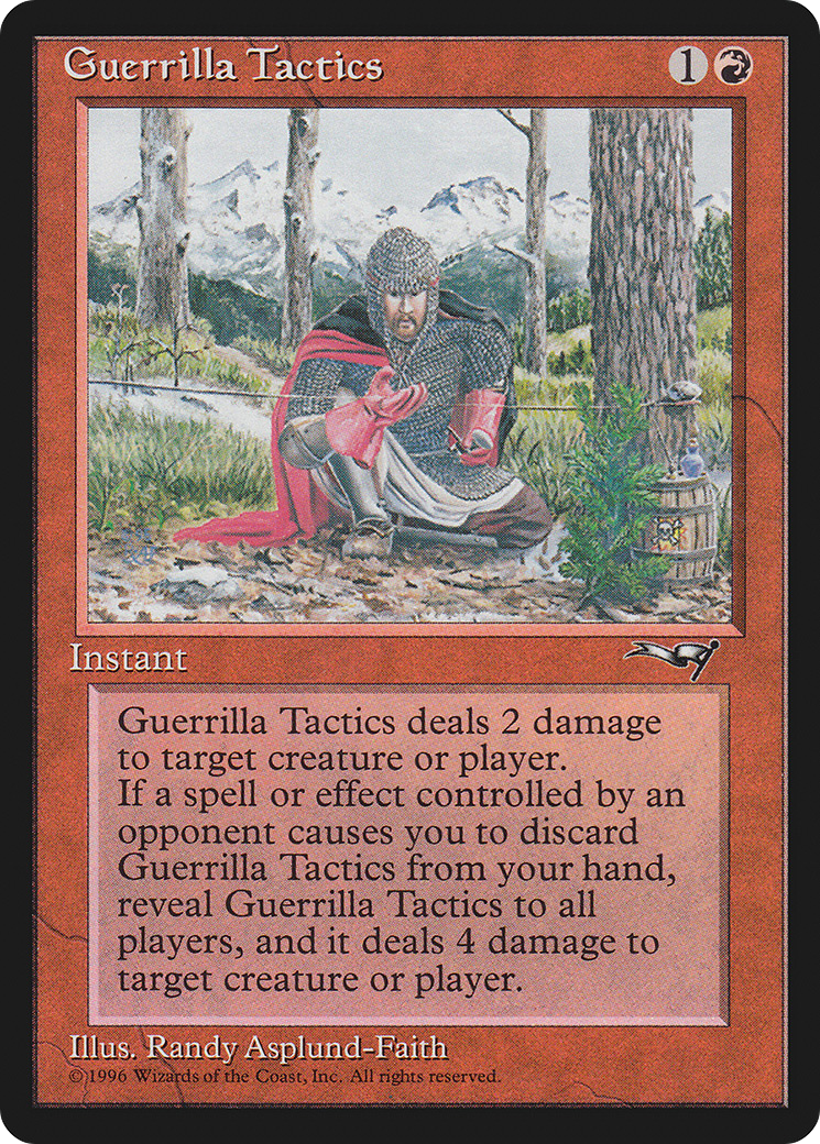 Image of Guerrilla Tactics (Kneeling Knight) (ALL-111) - Alliances