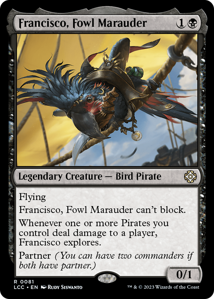Image of Francisco, Fowl Marauder (LCC-081) - The Lost Caverns of Ixalan Commander