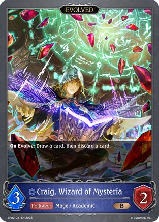 Image of Craig, Wizard of Mysteria (Evolved) (BP02-047EN) - BP02 Reign of Bahamut