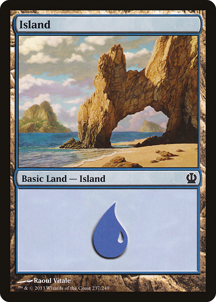 Image of Island (237) (THS-237) - Theros Foil
