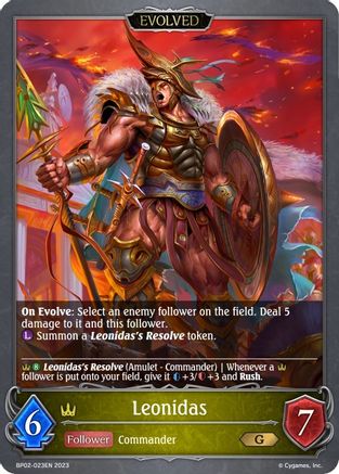 Image of Leonidas (Evolved) (BP02-023EN) - BP02 Reign of Bahamut