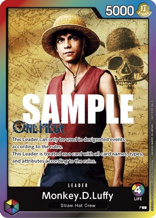 Image of Monkey.D.Luffy (Leader Pack - Live Action) (Sealed Battle 2023 Vol. 1) - One Piece Promotion Cards