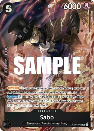 Image of Sabo (Sealed Battle 2023 Vol. 1) (OP04-083) - One Piece Promotion Cards Foil