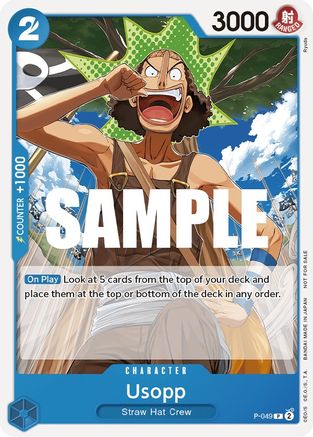 Image of Usopp (Sealed Battle Kit Vol. 1) (P-049) - One Piece Promotion Cards