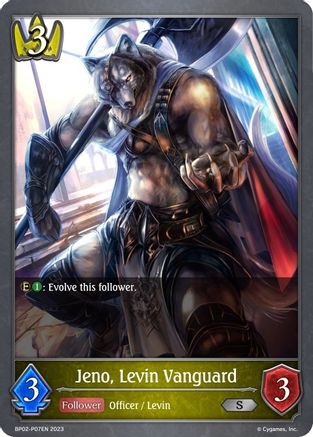 Image of Jeno, Levin Vanguard - P07EN (Foil) (BP02-P07EN) - BP02 Reign of Bahamut