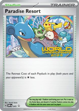 Image of Paradise Resort (World Championships 2023) 045  SV Scarlet & Violet Promo Cards - Promo