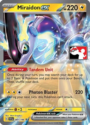 Image of Miraidon ex 081/198  - Holofoil Prize Pack Series Cards - Double Rare
