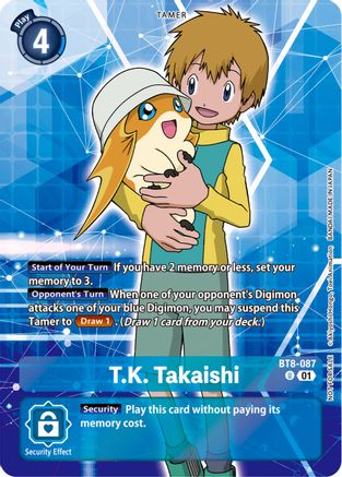 Image of T.K. Takaishi (Tamer Party Pack -The Beginning-) (BT8-087) - New Awakening Foil