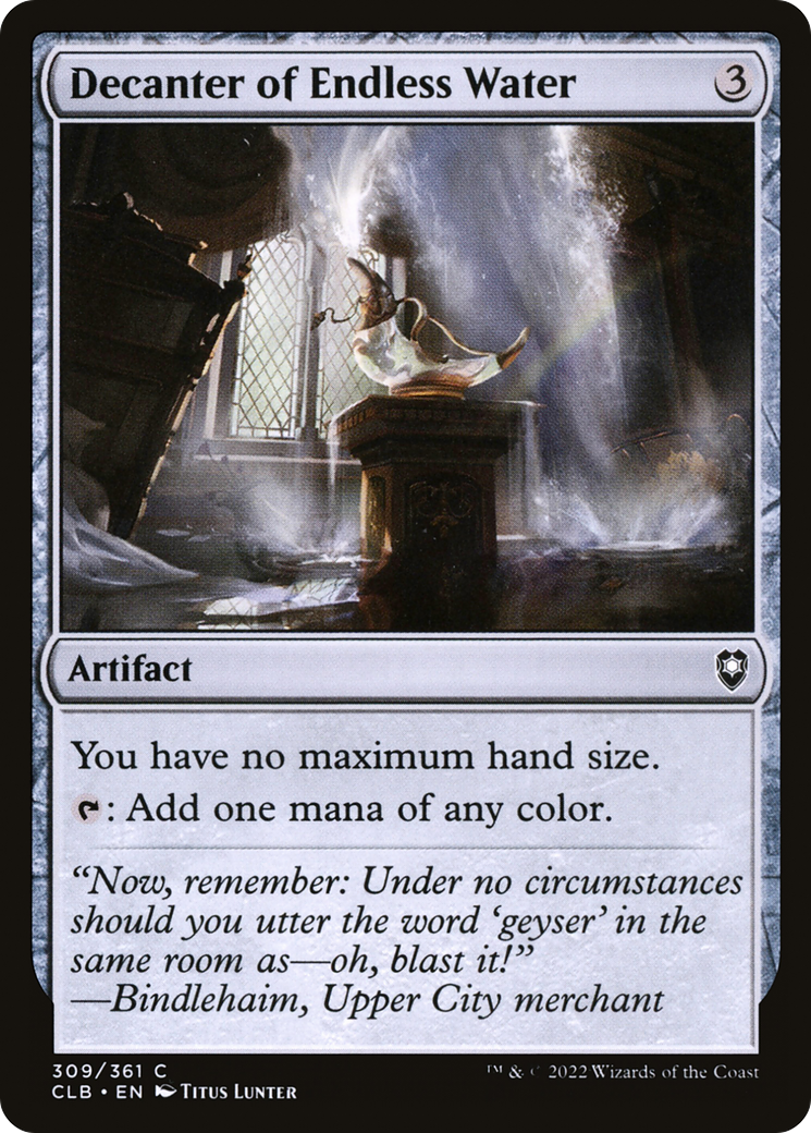 Image of Decanter of Endless Water (CLB-309) - Commander Legends: Battle for Baldur's Gate